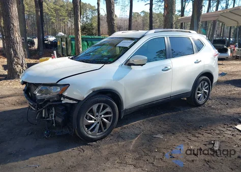 2015 Nissan Rogue Sl z USA, uszkodzony, nr VIN 5N1AT2MT2FC878589
